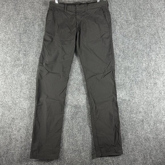 J Crew Pants Mens 34 Black Stretch Style 484  Slim Fit Pockets Zip Fly - Picture 1 of 9